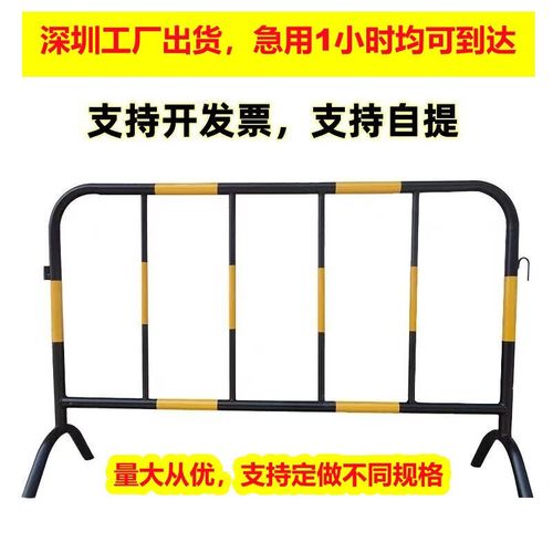 深圳工厂32管护栏 黄黑施工胶马护栏加厚围栏全方位解析